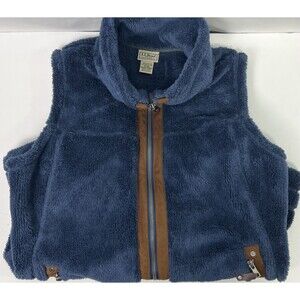 L.L. Bean Fleece Vest Women’s Large Blue